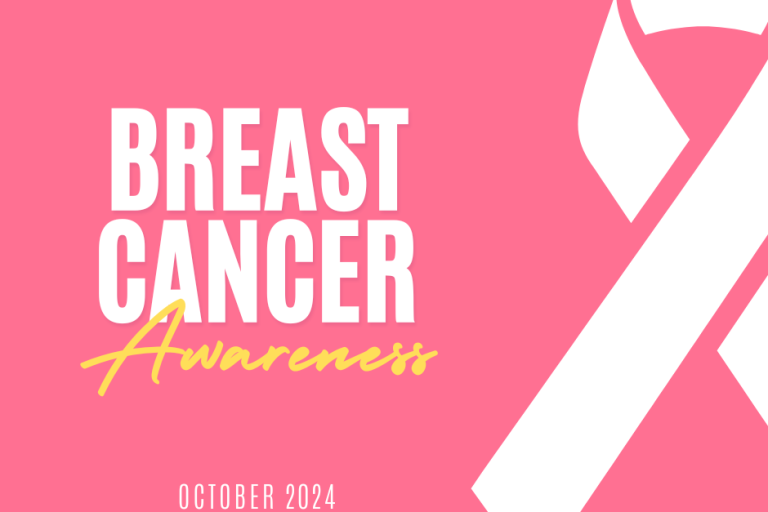 Pink White Simple Breast Cancer Awareness Facebook Post